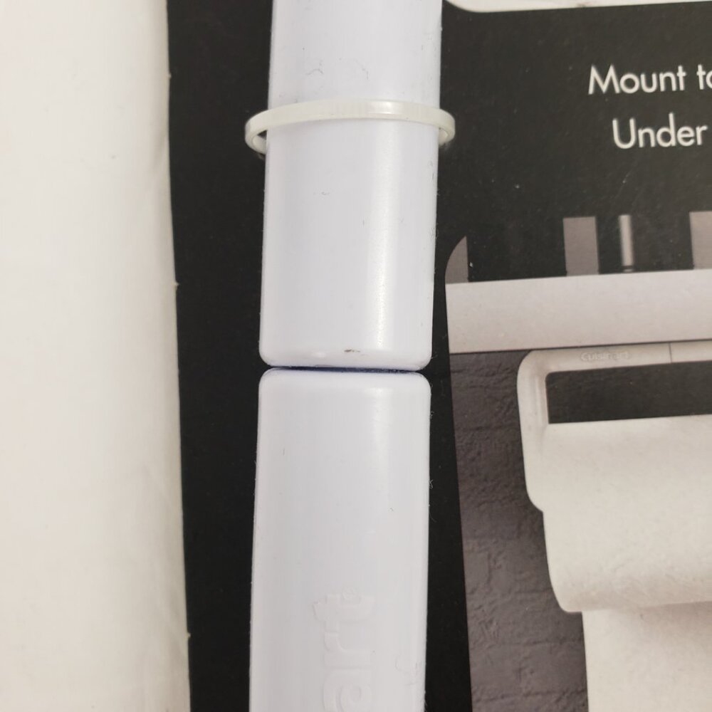 Cuisinart Paper Towel Holder Swivel Under Cabinet or Wall Mount White Organizer - Picture 7 of 9